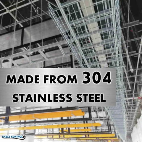 Stainless Steel Strengthening Bar Coupler Splice Connection Hardware For Wire Mesh Cable Tray And Cable Management Rack NEC Approved