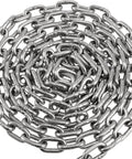 ✝️ 1/4 Inch x 13ft 304 Stainless Steel Coil Chain, 6mm x 4mThick Proof Coil Chain, Heavy Duty Metal Chain, 1322 lbs WLL