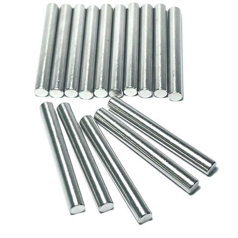 Sturdy 6mm Dowel Pins Set For Shelves And Woodworking 15 Pack 50mm Length 304 Stainless Steel M6 Dowels Ground To Tight Tolerances