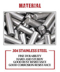 Pro Grade Stainless Steel Dowel Pin Shelf Support Kit 110 Piece Assortment With Hardened 304 Stainless Durable Pins