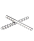 304 Stainless Steel Extension Rods M3-M6 Half Threaded Studs 50-500mm, showcasing corrosion-resistant metal rods in crossed layout.