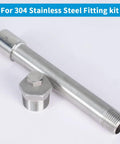 Stainless Steel Reducer Bushing One Inch Male NPT To Three Quarter Inch Female NPT Reducing Pipe Fitting Pack Of Two