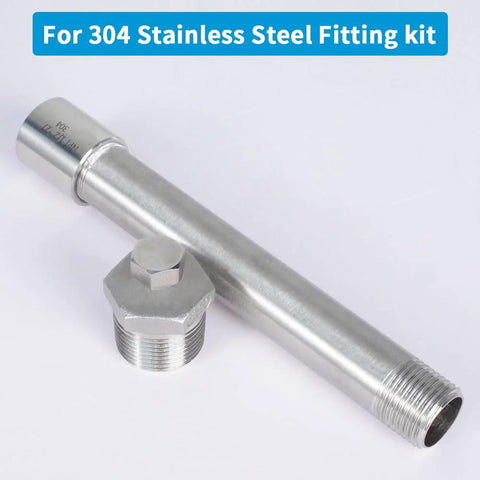 Stainless Steel Reducer Bushing One Inch Male NPT To Three Quarter Inch Female NPT Reducing Pipe Fitting Pack Of Two