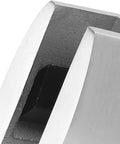 Close-up of 304 Stainless Steel Floor Guide for Frameless Sliding Shower Doors Bottom Guide Replacement Hardware.