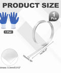 304 Stainless Steel Foil Roll 0.3mm Thick By 10mm Wide And 1m Long For DIYers Kitchen Electronics Auto And Industrial Projects Silver Tone