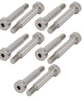 304 Stainless Steel Hex Socket Shoulder Bolt Set 25mm Shoulder Length 6mm Shoulder Diameter M5 Thread Fully Threaded 10 Pack Must Have