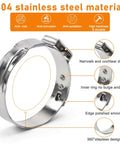 304 stainless steel hose clamp from 117 Piece 16 Size Single Ear Hose Clamp Kit In 304 Stainless Steel With Ear Clamps 6.5 To 48.5 Mm For Automotive Plumbing And Home Appliances One Squeeze Secure Seal Cinch Rings For Quick Install