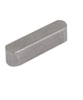 304 Stainless Steel Key Stock Set 20x5x5mm With Round Ends Undersized Tolerance Keystock single piece close-up.