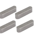 304 Stainless Steel Key Stock Set 20x5x5mm With Round Ends Undersized Tolerance Keystock 4 Pieces for machinery and tooling projects
