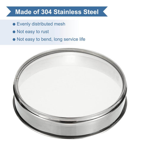 40 Mesh 0.45mm Lab Sieve 11.81 Inch Diameter 304 Stainless Steel Fine Mesh Screen for industrial and home use