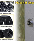 25 Pack 1/4-20 Nylon Insert Lock Nuts Black Oxide 304 Stainless Steel A2-70 Nylock Nuts used on outdoor metal surface.