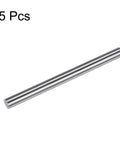 304 Stainless Steel Round Rod Three Eighths Inch Diameter Six Inch Length Pack Of Five for DIY and Metalworking Projects