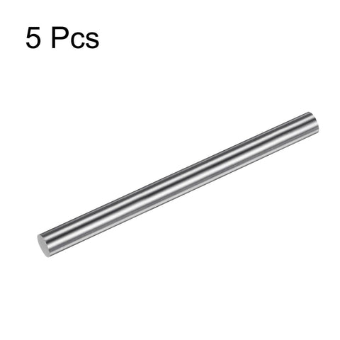 304 Stainless Steel Round Rod Three Eighths Inch Diameter Six Inch Length Pack Of Five for DIY and Metalworking Projects