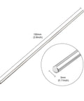 Stainless Steel Solid Rods Set 3mm Diameter 100mm Length 304 Grade Pack Of 20 Lathe Bar Stock For DIY Machining Rust Resistant Smooth Surface Crack Free Durable Metalworking Supplies
