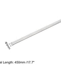 304 Stainless Steel Round Rods 3mm x 450mm Solid Shafts for DIY Model Cars Planes Helicopters Pack of 10 Silver Tone
