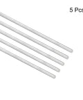 Beefy Pro Grade 304 Stainless Steel Round Rods 3.5mm X 400mm Solid Shaft Rods For DIY Model Cars Planes Helicopters Airplanes Pack Of 5 By Meccanixity