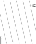 Six Pieces 304 Stainless Steel Round Rods 3mm By 300mm Lathe Bar Stock Solid Shaft Rods For DIY Projects Toy Cars Helicopters Airplanes Durable Rust Resistant displayed in a vertical layout