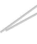 Durable 304 Stainless Steel Solid Round Rods Set For DIY Lathe Projects Two Pieces Five Sixteenth Inch By Fourteen Inch Silver Finish