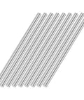 9pcs 5mmx100mm 304 Stainless Steel Solid Round Rod for DIY Crafts arranged together