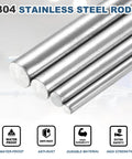 12 Pack 304 Stainless Steel Round Rods 5mm Diameter By 25mm Length For DIY Crafts And Modeling Projects Durable Solid Lathe Bar Stock