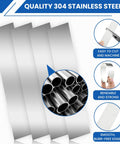 Shim Stock Assortment Kit MILYARD, 20 Pcs 304 Stainless Steel Shims, 1 In W X 6 In L, durability and easy machinability features