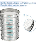 Stacked 40 Mesh 0.45mm Lab Sieve 11.81 Inch Diameter 304 Stainless Steel Fine Mesh Screen For Industrial Lab And Home Soil Sifter Hash Dry Sift Sieve Durable Quick Filter For Wet Or Dry Samples And DIY Projects