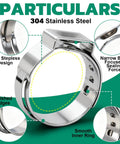 50 Pieces Single Ear Hose Clamps 15.3 To 18.5 Mm 304 Stainless Steel Stepless Adjustable Cinch Clamps For Automotive Plumbing Pipe
