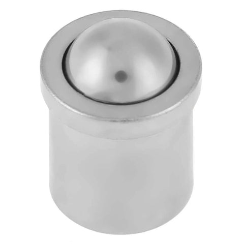 Front view of 10 pcs 304 stainless steel push fit ball spring plungers with 5mm x 6mm body, precision positioning components.
