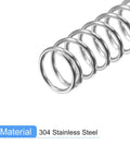 304 stainless steel spring detail used in ✝️ 5-Pack Utility Cart 5 mm Platform Size Stainless Steel Frame Built for Moving Boxes, Appliances, and Heavy Cargo