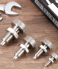 Heavy Duty Spring Plunger With Knurled Handle M10x1.5 Spring Return Knob Plunger 304 Stainless Steel for Machinery