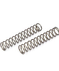 304 Stainless Steel Compression Spring 6mm Outer Diameter, 0.6mm Wire Size, 30mm Free Length, silver tone, two springs visible