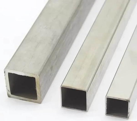 Alloy 304 Stainless Steel Square Tube 4 Inch By 4 Inch By 0.120 Inch Wall Thickness By 24 Inch Length Mill Finish