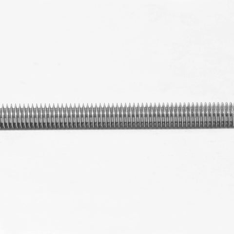 Versatile 304 stainless steel fully threaded rods deliver strong, secure, continuous threading for DIY projects, 3/8 inch diameter, side view.