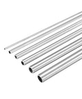 304 Stainless Steel Tube, 1mm 2mm 3mm 4mm 5mm 6mm OD 0.15mm/0.6mm Wall Thickness 300mm Length, Pack of 6, side view of tubes
