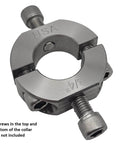3/4" (0.75") Bore Mountable Two-Piece Clamping Shaft Collar in 303 Stainless Steel - Made in USA