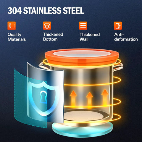 1.5-gallon stainless steel vacuum chamber with tempered glass lid for degassing wood, resin, and epoxy.