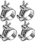 304 Stainless Steel T Bolt Hose Clamps With Handle For Intercooler Pipes And Tubes 26-28mm OD Range Adjustable, 4 Pack