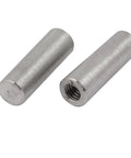 Two Four Pack 6mm Diameter 20mm Length Taper Pins In 304 Stainless Steel GB118 With M4 Internal Thread for solid fits.