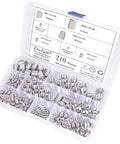 Pro Grade Wire Thread Inserts Kit In 304 Stainless Steel Assortment For Metric M3 Through M12 Sizes Helical Thread Repair Inserts 210 Pieces