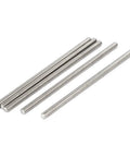 Durable 304 stainless steel fully threaded rod, 3/8-16 thread, 12 inches long, two-pack, shown on white background.