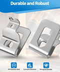 Premium four pack belt clips crafted from 304 stainless steel with screws for reliable 20V tool attachment, offering corrosion resistance, quick belt access on job sites, and durable retention for busy workshops with easy replacement across compatible.