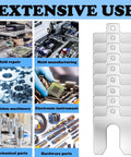 40 Piece 304 Stainless Steel Slotted Shim Kit With 8 Different Thicknesses And 5 Pieces Each 2 Inch By 2 Inch Spacers for machinery work