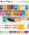 Do-It-All 306 Piece Car Boat Truck SUV Auto Blade Fuse Kit With Standard Mini And Low Profile Mini Fuses 2A To 35A Includes Fuse Puller And Circuit Tester In Durable Storage Case