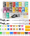 Mega 306 Piece Car Fuse Kit With Mixed Vehicle Blade Fuses For Cars And Trucks Includes Standard Mini And Low Profile Mini Fuses
