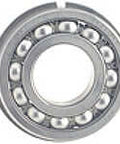 308MG MRC Bearing Service Max Type Ball Bearings 40mm inner diameter, 90mm outer diameter, open single row radial with snap ring.