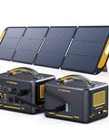 Beast 3096Wh Solar Generator With 200W Panel And Extra Battery LiFePO4 Portable Power Station front view