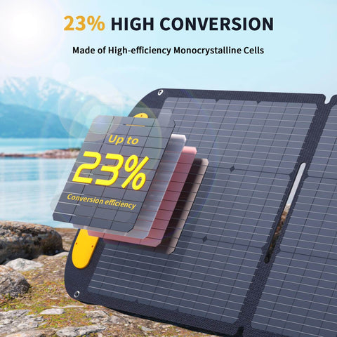 23% high conversion monocrystalline cells of Beast 3096Wh Solar Generator With 200W Panel And Extra Battery LiFePO4 Portable Power Station