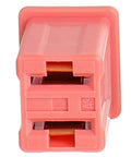 Close-up of a pink 30A JCASE FMX Low Profile Automotive Fuse from the 5 Pack for Trucks Cars And SUVs