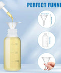 30ml Glue Precision Tip Applicator Bottle With Needle Tip Squeeze Bottle And Interchangeable Pro Grade 14ga 16ga 18ga 20ga 25ga Blunt Needles Oiler And Storage Caps For Precise Adhesive Dispensing By Ehoycq showing top view with funnel