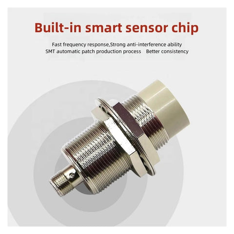 30 Mm Inductive Proximity Sensor With Eddy Current Switch For Metal Detection, TRC30-10DN2 Model, metal housing